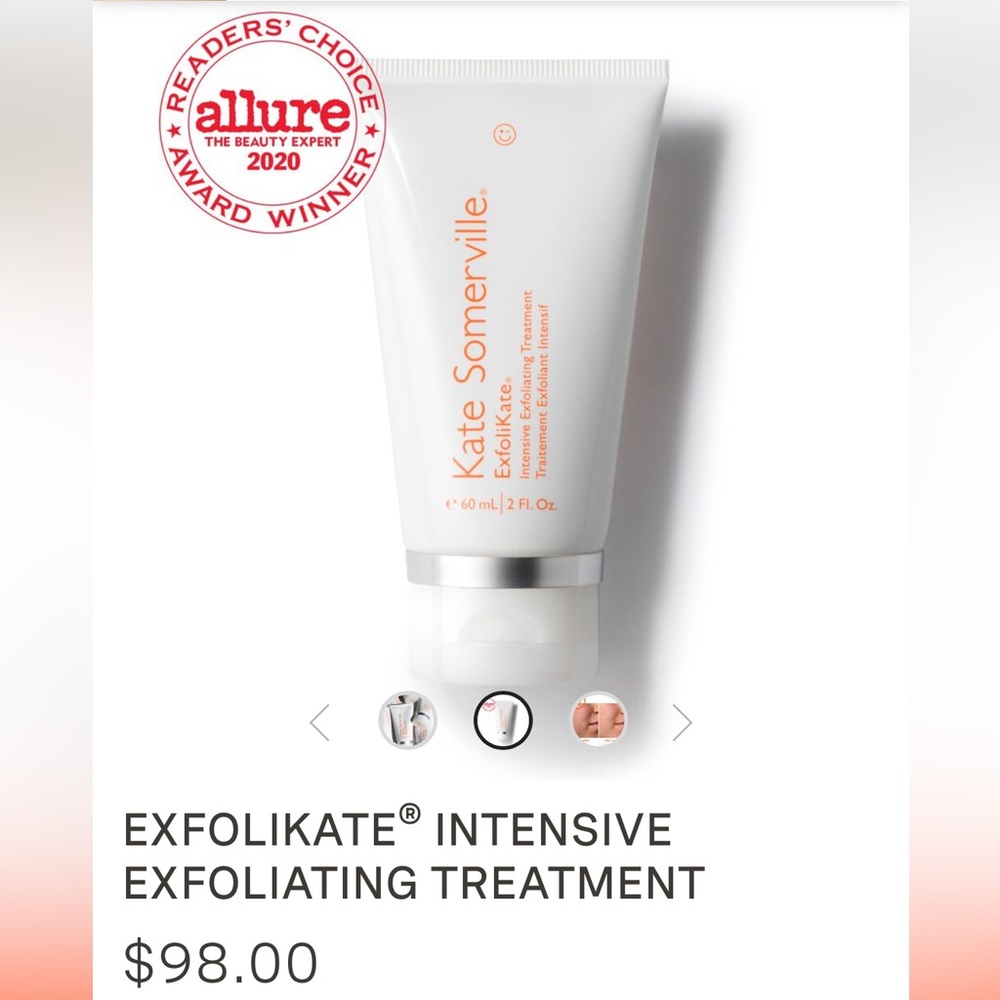 KATE SOMERVILLE EXFOLIKATE Intense Exfoliating Treatment SEALED, RV $98+
